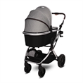 Passeggino GLORY 2in1+ADAPTERS con cesta per neonato OPALINE Grey
